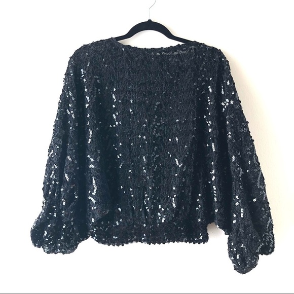 Miss H Tops - Vintage Miss H Sequin Batwing Disco 🕺 70s/80s Top